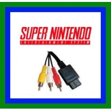 Official SNES Audio Video AV Cable for Super Nintendo console with RCA connectors